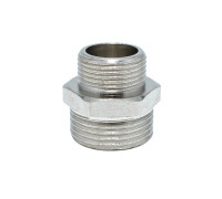 Ниппель редукционный 1"-3/4" РЗ/РЗ латунь никель