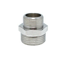 Ниппель редукционный 1"-3/4" РЗ/РЗ латунь никель