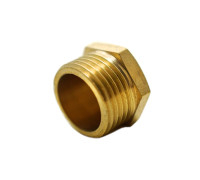 Заглушка 3/8" РЗ латунь