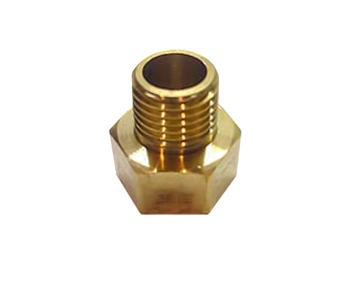 Ніпель редукційний 3/8"-1/4" РВ/РЗ латунь нікель
