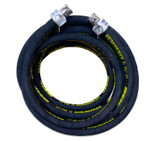 Рукав штукатурный (шланг) в сборе 5 м с хомутами M/M DN25х6 40 Бар SM40 SEMPERIT 1" C-100М/C-100М Combilock