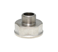 Ниппель редукционный 1"-1/2" РВ/РЗ латунь никель