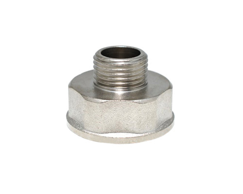 Ніпель редукційний 1"-1/2" РВ/РЗ латунь нікель