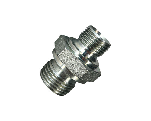 Ниппель редукционный 1/2"-3/8" РЗ/РЗ 14BSP/19BSP сталь цинк