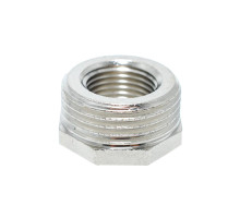 Футорка 1/2"-3/8" РЗ/РВ латунь нікель