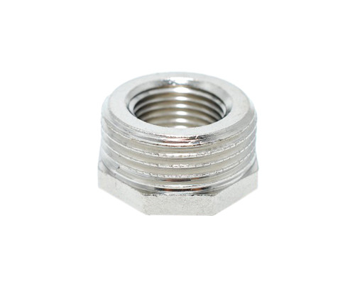 Футорка 1/2"-3/8" РЗ/РВ латунь никель