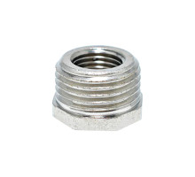 Футорка 1/2"-1/4" РЗ/РВ латунь никель