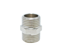 Ниппель 1/2" РЗ/РЗ удлиненный латунь никель
