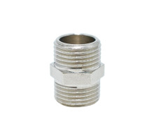 Ниппель 1/2" РЗ/РЗ удлиненный латунь никель